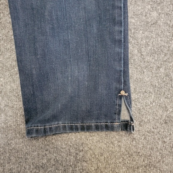 White House Black Market Jeans Womens 8 Ankle Stretch Denim Straight Leg Noir - Picture 8 of 9